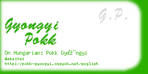 gyongyi pokk business card